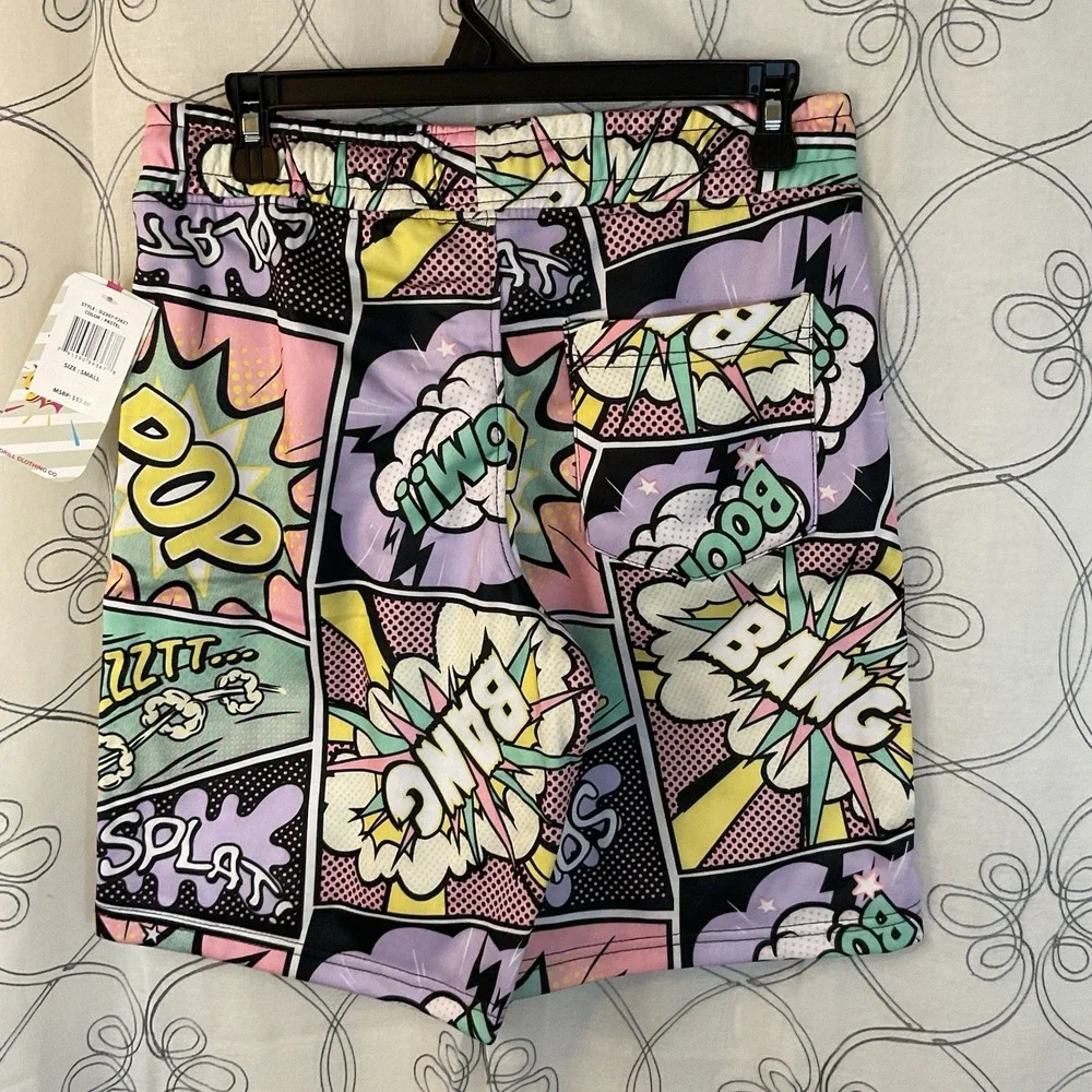NWT Men's Oh Snap! By Drill Clothing Co Pastel Board Shorts Size Small‎